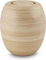 Bakka bamboe urn middel - hout