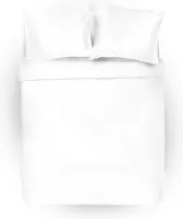 Cillows Dekbedovertrek - Incl. 2x Kussenslopen 60x70cm - Katoensatijn - 240x220 cm - Wit