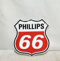 Phillips 66 Emaille Bord Schild 29 x 28 cm