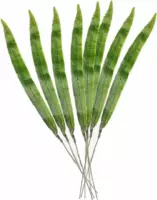 8x stuks kunstplant takken Gladioolblad bladgroen 40 cm