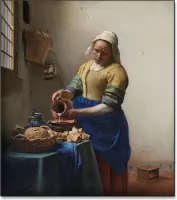 Textielframe – Melkmeisje – Johannes Vermeer - 100x110cm