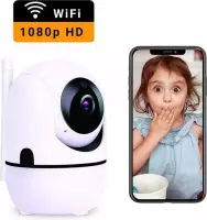 HD Wifi Camera Beveiliging - Beveiligingscamera - Bewakingscamera - Huisdiercamera - 1080p - Geluid en Bewegingsdetectie - Automatisch volgen - 4G/5G - Spraakfunctie - Nachtvisie -