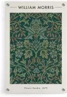 Walljar - William Morris - Flower Garden - Muurdecoratie - Plexiglas schilderij