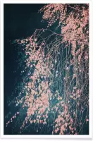 JUNIQE - Poster Whispers Of Dusty Pink -40x60 /Blauw & Roze