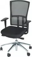 Schaffenburg 300 | Ergonomische bureaustoel voor volwassenen | Stof en mesh | Zwart | Op wielen
