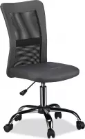 relaxdays computerstoel ergonomisch  - bureaustoel - directiestoel - hoogte verstelbaar grijs
