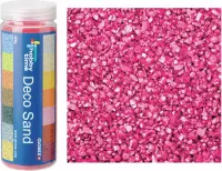 3x busjes fijn decoratie zand/kiezels kleur roze 500 gram - Decoratie zandkorrels mini steentjes 2 tot 6 mm