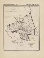 Historische kaart, plattegrond van gemeente Beek en Donk in Noord Brabant uit 1867 door Kuyper van Kaartcadeau.com