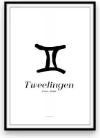 Tweelingen - poster - A3