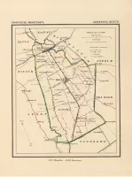 Historische kaart, plattegrond van gemeente Bedum in Groningen uit 1867 door Kuyper van Kaartcadeau.com