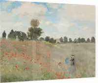 Klaprozen, Claude Monet - Foto op Plexiglas - 40 x 30 cm