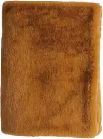 Linen & More - Plaid 'Portland' (130cm x 200cm, Dark Camel)