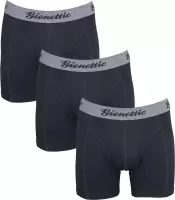 Gionettic 3-Pack Heren boxershorts Bamboe Zwart Maat M