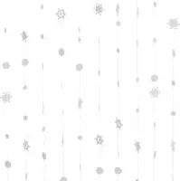 2LIF Snowfall Wit Draadgordijn deur - 90 x 250 cm