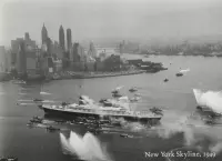 Poster - New York Skyline - Bettmann Archive - Zwart/Wit - Fotografie - Jaren 80
