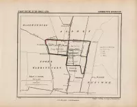 Historische kaart, plattegrond van gemeente Boskoop in Zuid Holland uit 1867 door Kuyper van Kaartcadeau.com