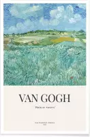 JUNIQE - Poster Van Gogh - Plain Near Auvers (1890) -20x30 /Blauw &