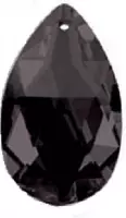 Raamhanger Luster 50 mm Jet ( zwart ) ( Feng Shui kristal ) Raamkristal , Regenboogkristal