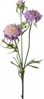 Viv! Home Luxuries Scabiosa - zijden bloem - paars - topkwaliteit