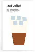 Walljar - Iced Coffee - Muurdecoratie - Poster