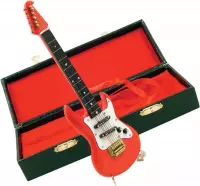 Miniatuurinstrument elektrische gitaar (rood)