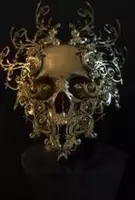 Golden skull 90 x 60  - Plexiglas