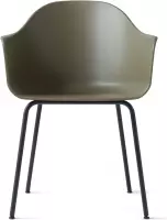 Menu Harbour Chair Stoel Olive Met Onderstel Zwart Staal