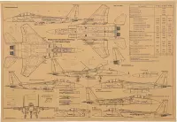 Vintage F15 Mc Donnel Douglas Strike Eagle Schematisch Met Uitgebreide Details