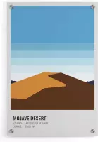 Walljar - Mojave Dessert United States - Muurdecoratie - Plexiglas schilderij