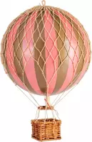 Authentic Models - Luchtballen 'Travels Light' - goud/roze - diameter luchtballon 18cm
