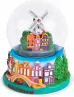 Waterbol Stadsmolen Rondom Amsterdam 10 Cm - Souvenir