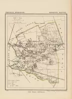 Historische kaart, plattegrond van gemeente Dalfsen in Overijssel uit 1867 door Kuyper van Kaartcadeau.com