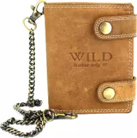 Wild leather Only !!!  Heren Billfold Licht-bruin