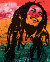 Aluminium Debond wandpaneel. Art by Suzie Q. “Who are you to judge the life I live? -Bob Marley.