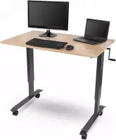 Verstelbaar Zit Sta Bureau 120cm Walnoot Top / Antraciet Frame