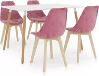 Medina 5-delige Eethoek roze