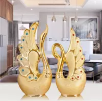 Nieuwe keramische zwanen decoratieve geschenken