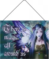 Wandbord - There is magic all around us -Anne Stokes collection- 24x19cm