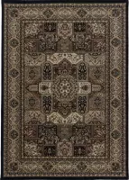 Klassiek vloerkleed Kashmir - zwart 2603 - 120x170 cm