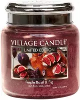 Village Candle Medium Jar Geurkaars - Purple Basil & Fig