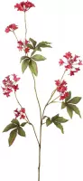 Viv! Home Luxuries Agapanthus - zijden bloem - donker roze - 115cm - topkwaliteit