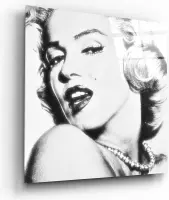 Schilderij  Marilyn Monroe | Glazen Schilderijen |  80×80 cm | 4 mm