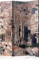 Kamerscherm - Scheidingswand - Vouwscherm - Heart of Barcelona [Room Dividers] 135x172 - Artgeist Vouwscherm