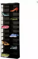 TJ Store® - Zwart - Deur Schoenenrek - Schoenen Opbergen - schoenrek - rek voor schoenen - deurrek - schoen deurkast - schoenenrek - hangende Opbergtas - organizer - opbergzak - op