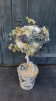 Zijden bloemen-Zijden boeket-Nepbloemen-Kunstbloemen in vaas-Woondecoratie-Decoratie-Cadeau idee