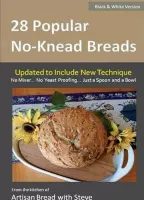 28 Popular No-Knead Breads (B&W Version)