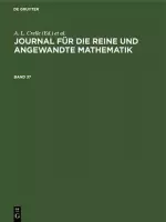 Journal fur die reine und angewandte Mathematik Journal fur die reine und angewandte Mathematik