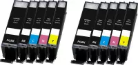 Canon PGI-550 / CLI-551 XL Compatible inktcartridges - Multipack 10 Stuks - Geschikt voor Canon Pixma IP7250, IX6850, MG5550, MG5650, MG7150, MG7550, MX925 - Inktpatronen - inkt