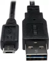 Tripp Lite UR050-06N USB-kabel 0,15 m USB 2.0 USB A Micro-USB B Zwart