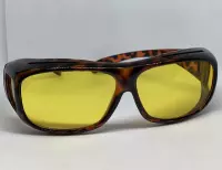 Nachtbril dames | Overzetbril | Mistbril | Autobril | Bril met gele glazen | Nachtzicht | Unisex